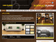 Tablet Screenshot of borthwickfloors.com